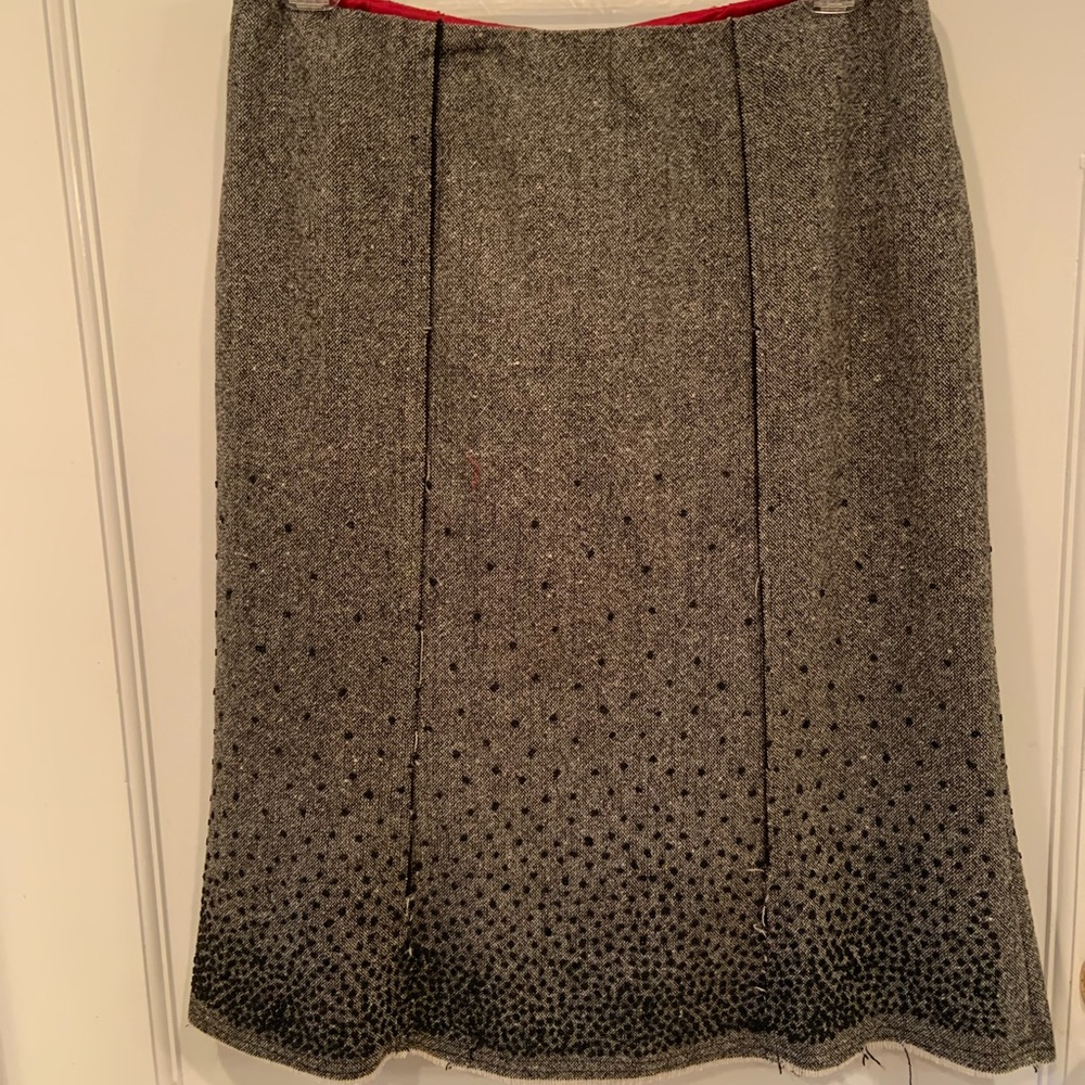Fitted a-frame skirt